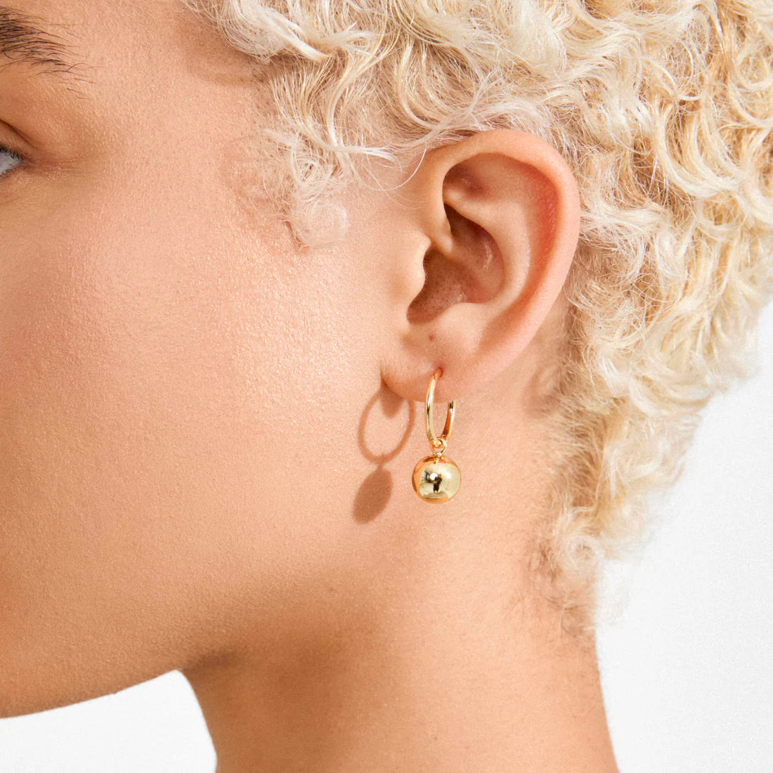 Air Recycled Pendant Hoop Earrings
