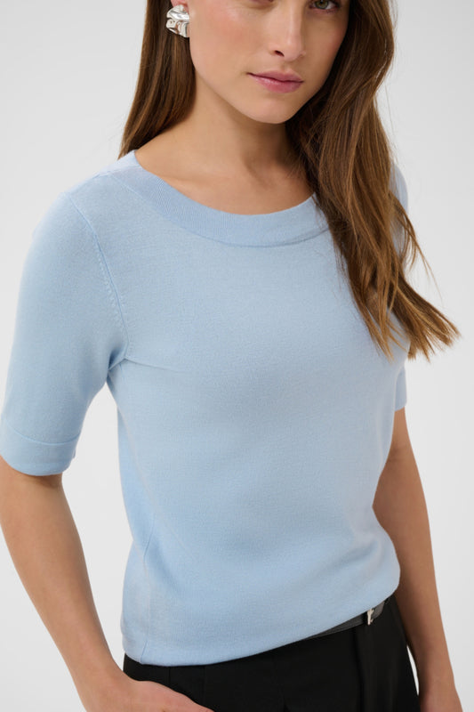 Lizza Boatneck Solid Pullover