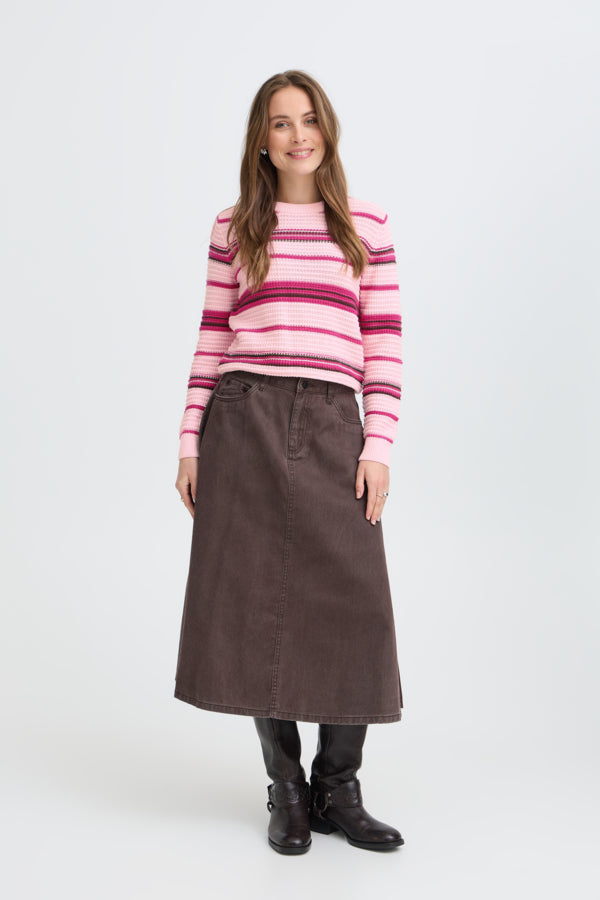 Magio Stripe Long Sleeve Sweater