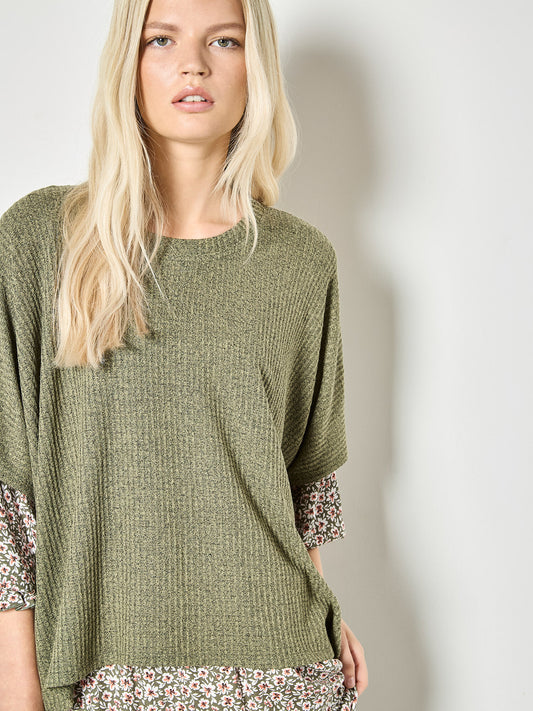 Waffle Knit Top