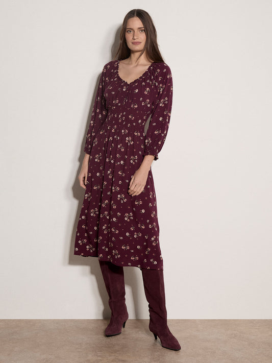 Watercolor Ditsy Dress