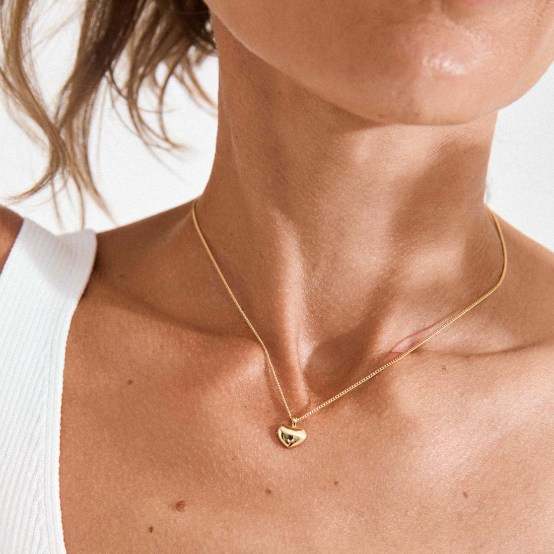 Arin Recycled Heart Charm Necklace