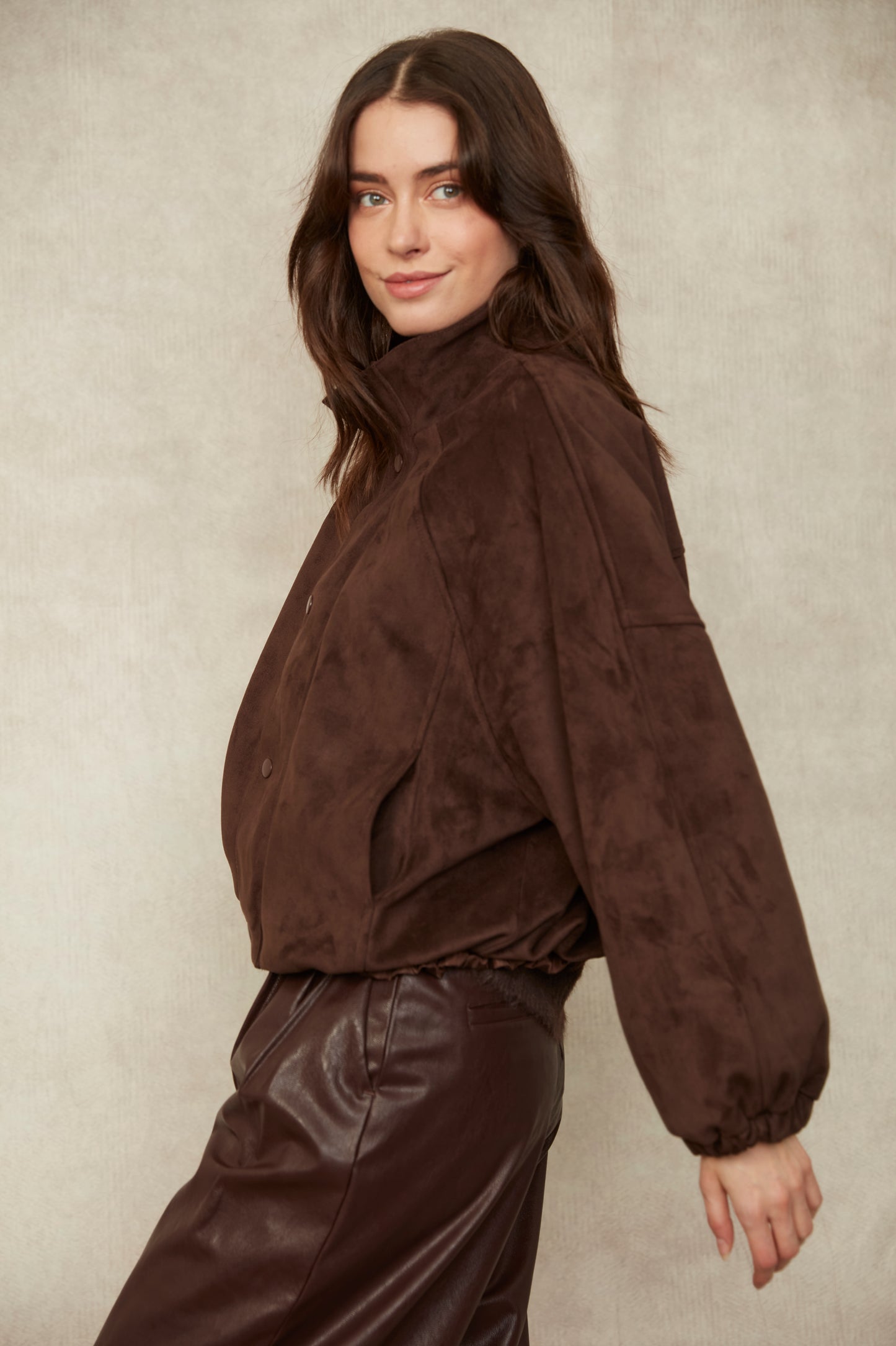 Mia Faux Suede Jacket