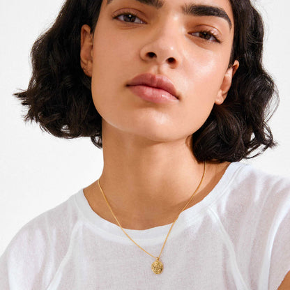 Air Recycled Spiral Coin Necklace