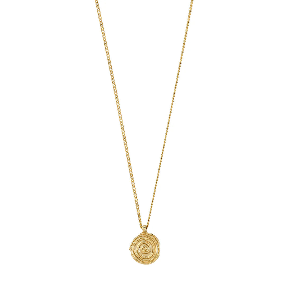 Air Recycled Spiral Coin Necklace