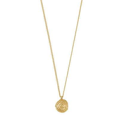 Air Recycled Spiral Coin Necklace