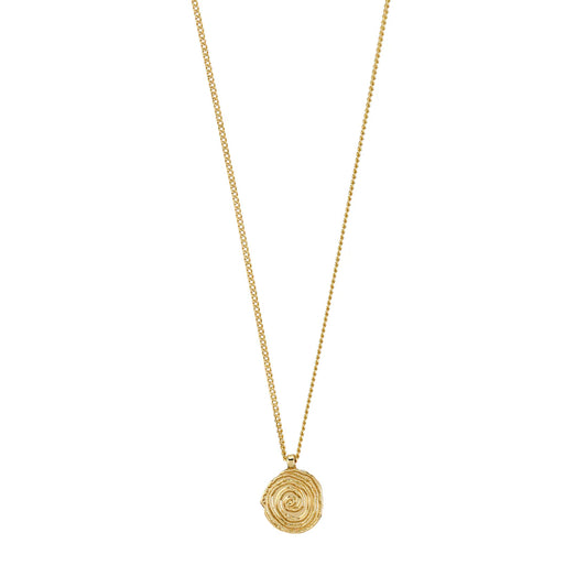Air Recycled Spiral Coin Necklace