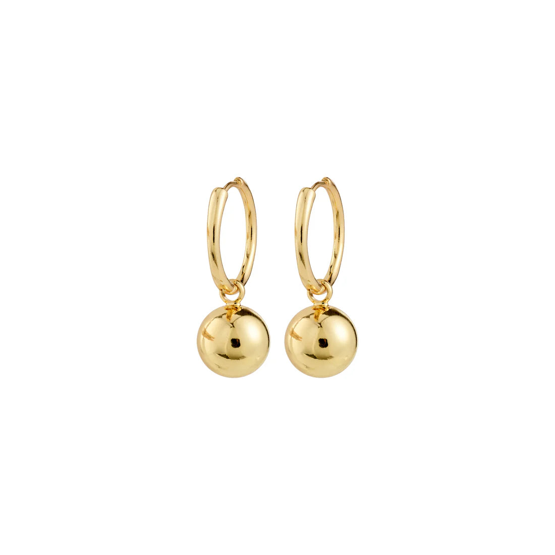 Air Recycled Pendant Hoop Earrings