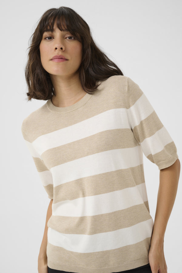 Lizza Striped Knit Pullover
