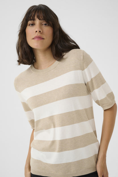 Lizza Striped Knit Pullover