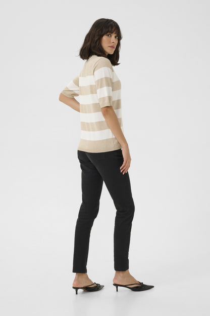 Lizza Striped Knit Pullover