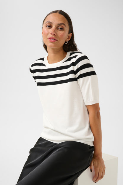 Lizza Striped Knit Pullover