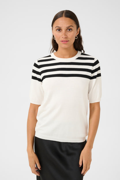 Lizza Striped Knit Pullover