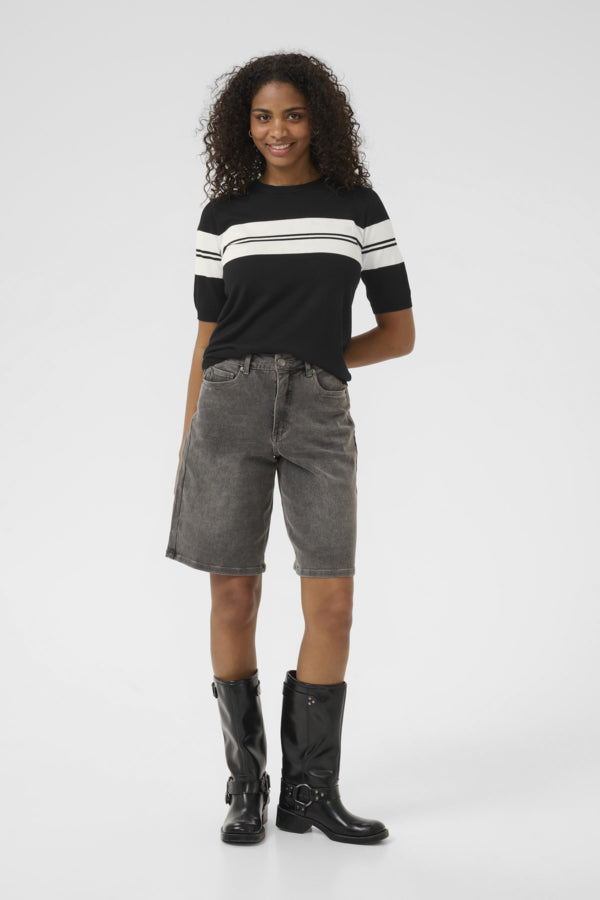 Lizza Striped Knit Pullover