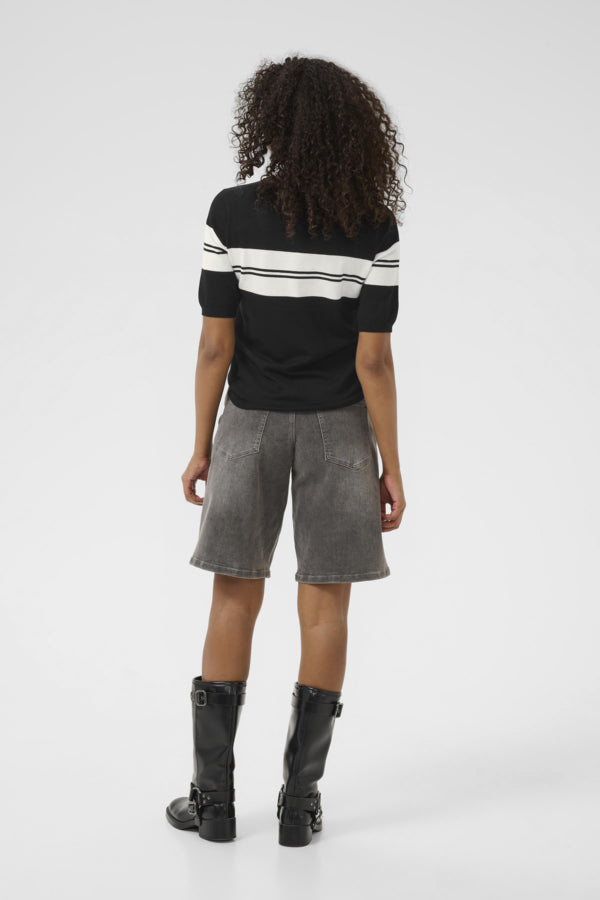 Lizza Striped Knit Pullover