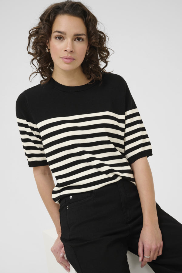 Lizza Striped Knit Pullover