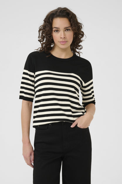 Lizza Striped Knit Pullover