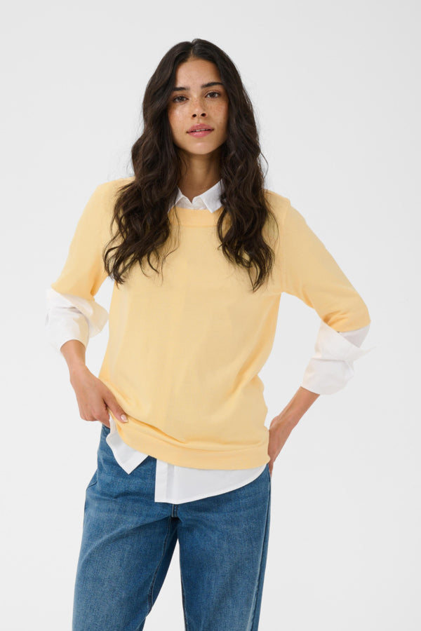 Lizza Boatneck Solid Pullover
