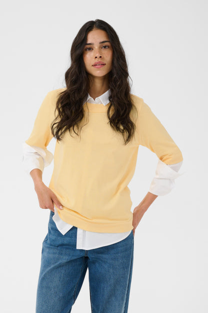 Lizza Boatneck Solid Pullover
