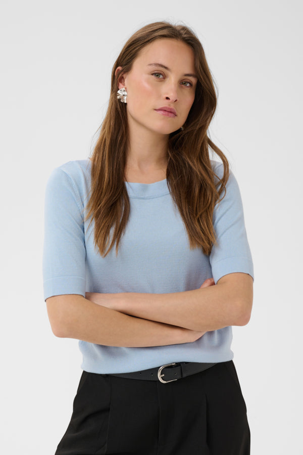 Lizza Boatneck Solid Pullover