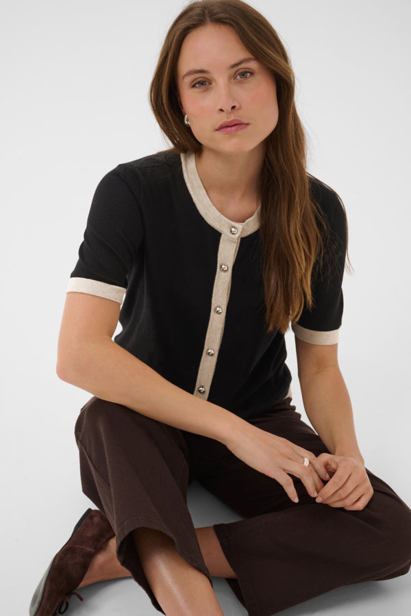 Lizza Contrast Cardigan