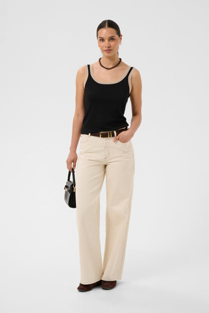 Lizza Contrast Knit Top