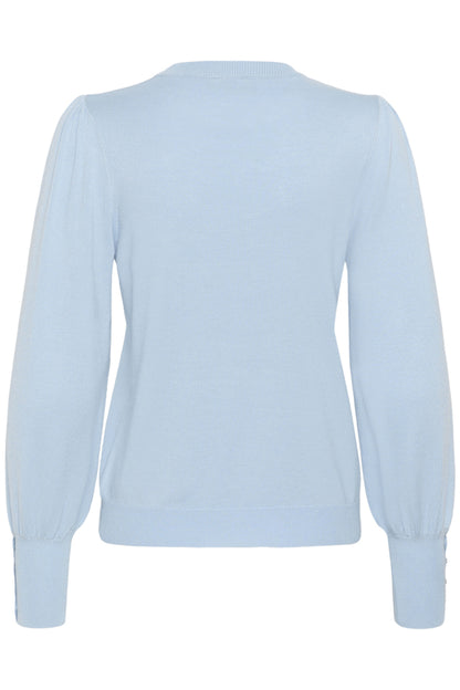 Lizza Round Neck Pullover With Buttons
