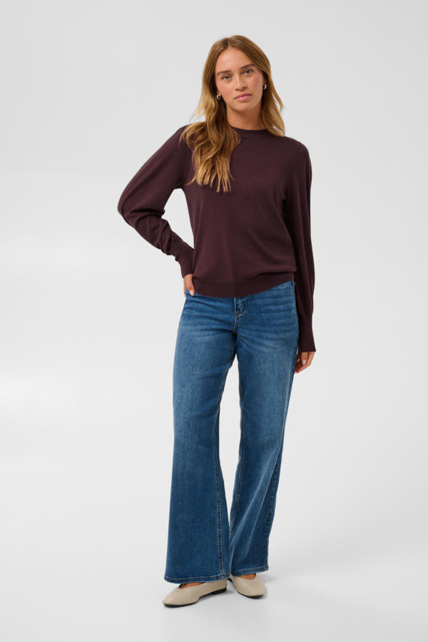 Lizza Round Neck Pullover With Buttons