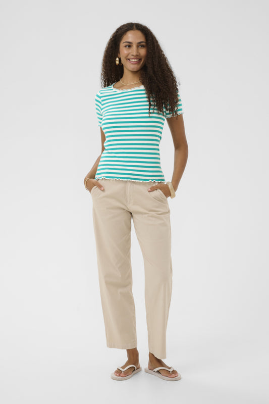 Ribba Stripe Short Sleeve Top