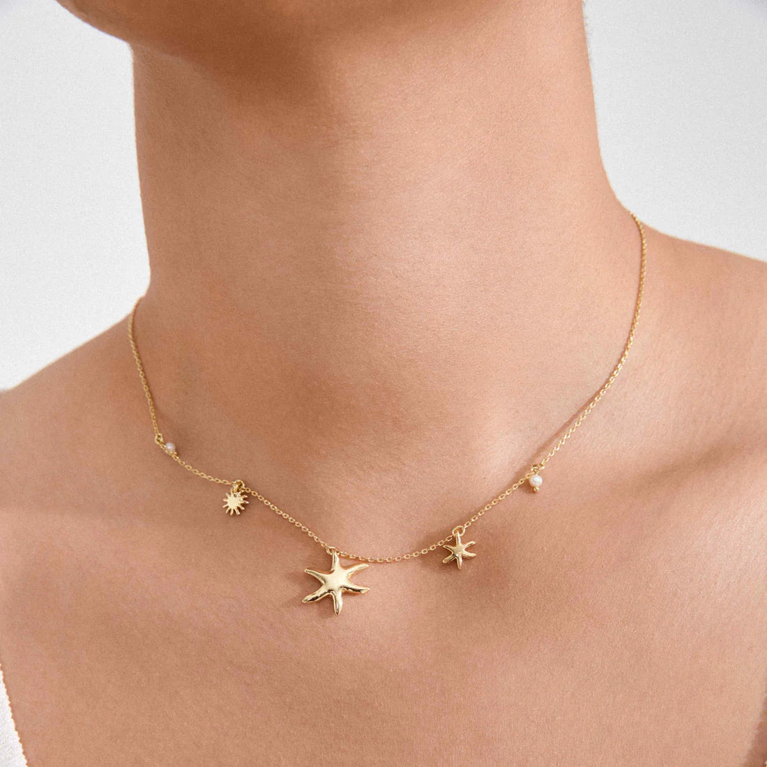 Prism Recycled Pearls & Charms Necklace
