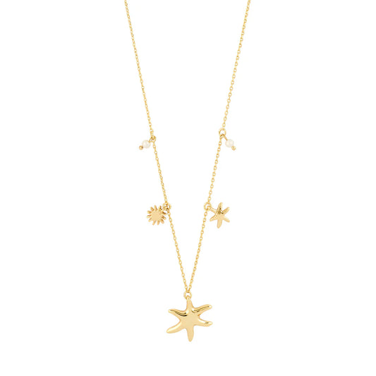 Prism Recycled Pearls & Charms Necklace