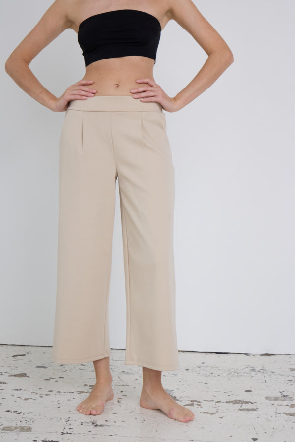 Kate Cropped Wide Leg Pants