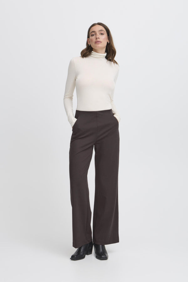 Kate Wide Leg Side Zip Pant
