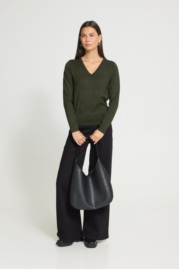 Luls V-Neck Long Sleeve Pullover