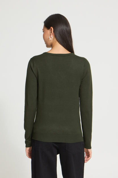 Luls V-Neck Long Sleeve Pullover
