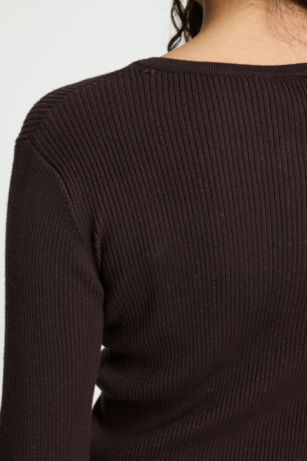 Luls Rib Crew Neck Pullover