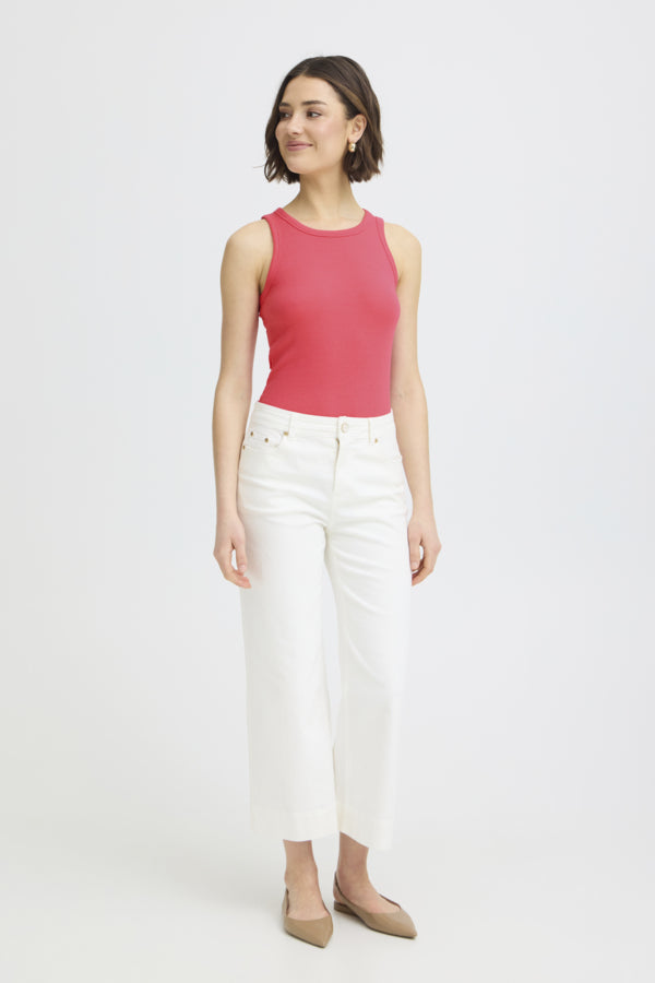 Sleeveless Rib Tank Top