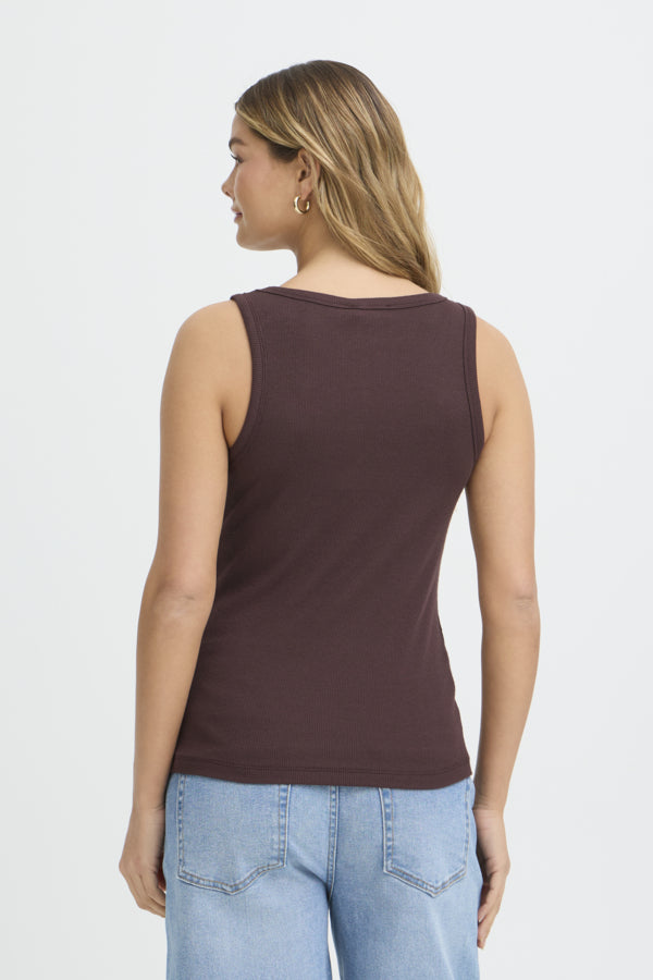 Sleeveless Rib Tank Top