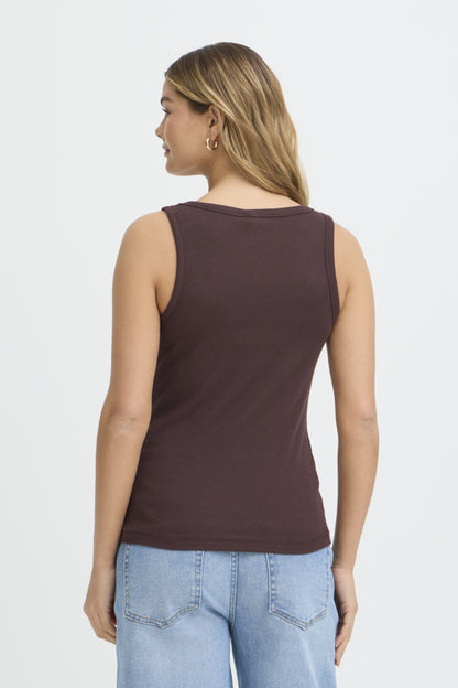 Sleeveless Rib Tank Top