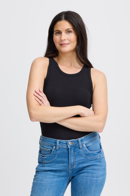 Sleeveless Rib Tank Top
