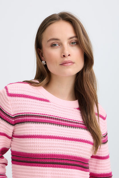 Magio Stripe Long Sleeve Sweater