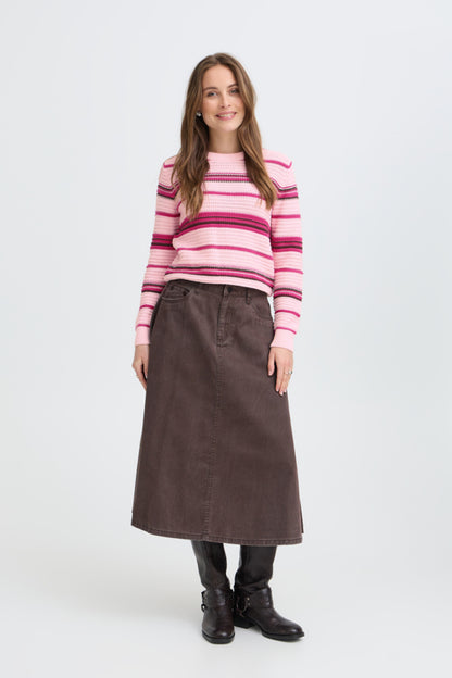 Magio Stripe Long Sleeve Sweater