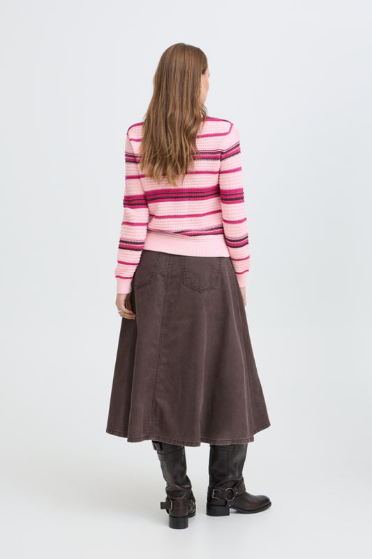 Magio Stripe Long Sleeve Sweater