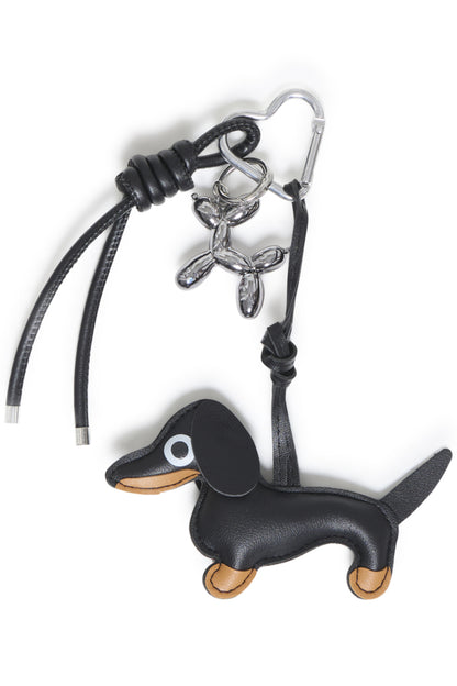 Voila Black Dog Keyring/Bag Charm