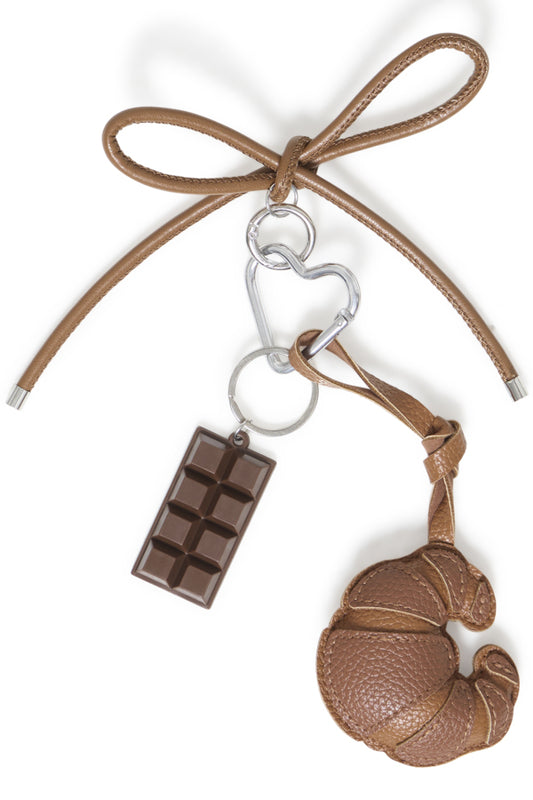 Croissant Keyring/ Bag Charm