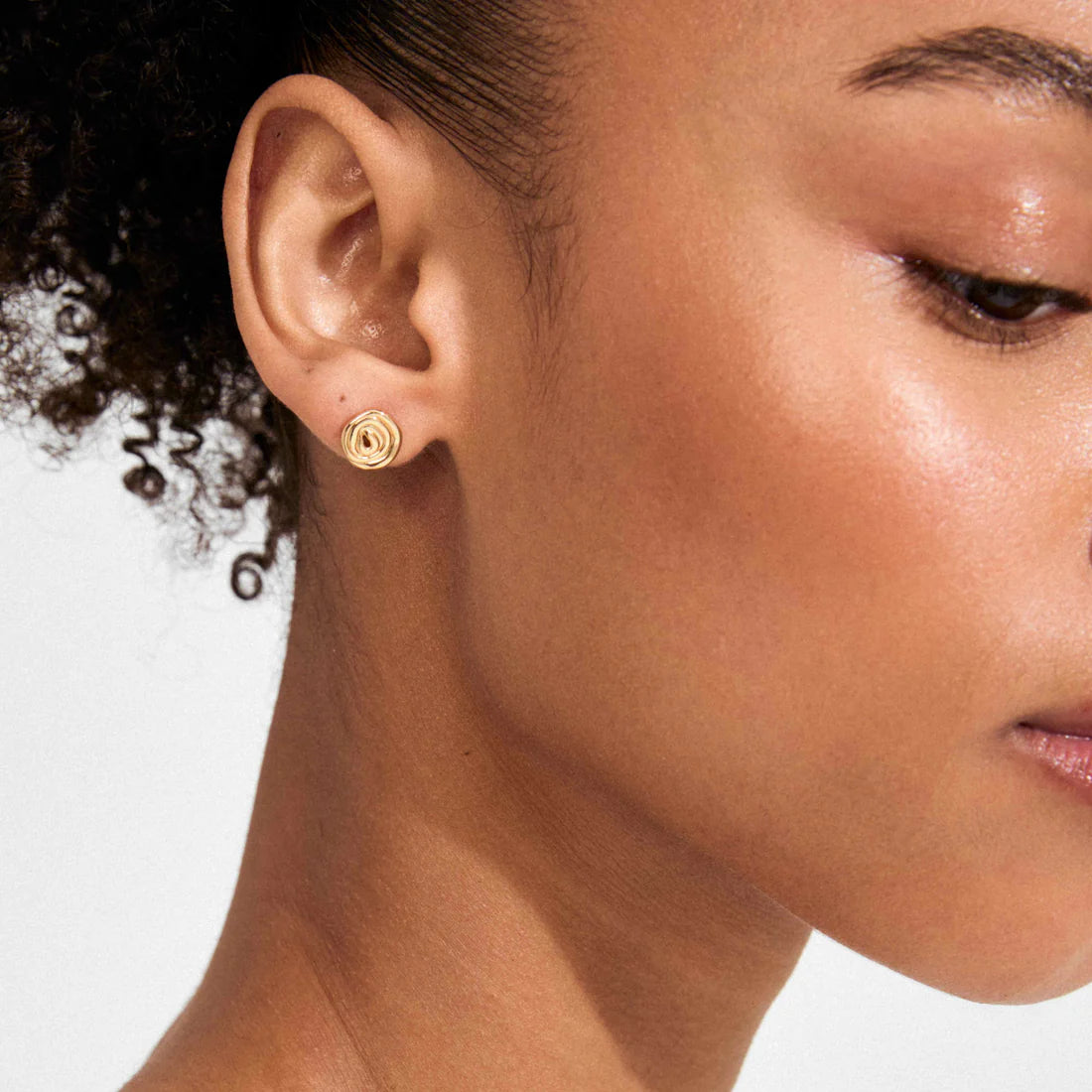 Air Recycled Spiral Stud Earrings
