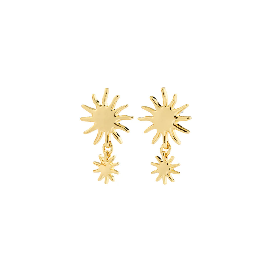 Lyricus Recycled Sun Pendant Earrings