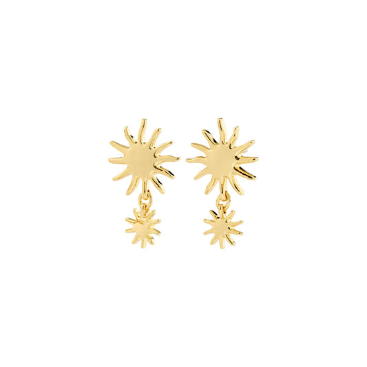 Lyricus Recycled Sun Pendant Earrings