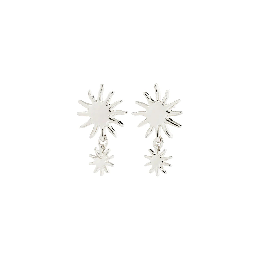 Lyricus Recycled Sun Pendant Earrings
