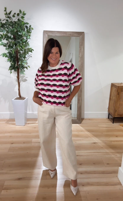 Magio Short Sleeve Sweater